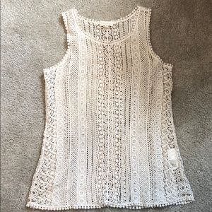 Cotton Crochet Lace Tank